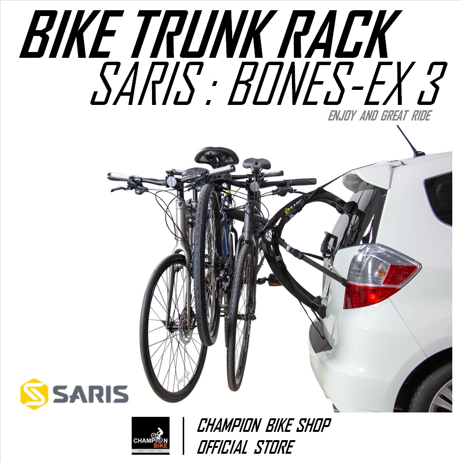 แร็คบรรทุกจักรยาน3คัน แบบแขวนท้ายรถยนต์ SARIS RACK : BONES-EX3 BIKE TRUNK RACK