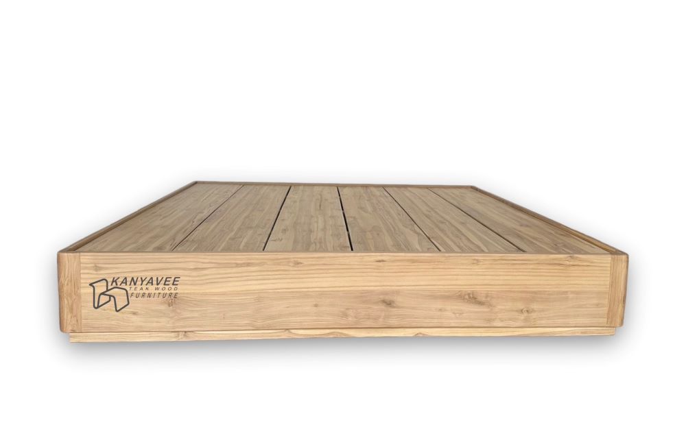 เตียงนอนฐานญี่ปุ่น 6ฟุต สีมูจิ