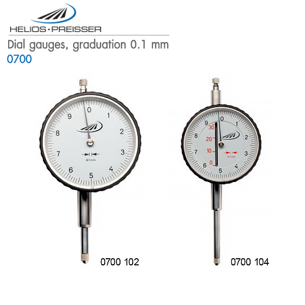 HELIOS-PREISSER,Dial gauges, graduation 0.1 mm,0700