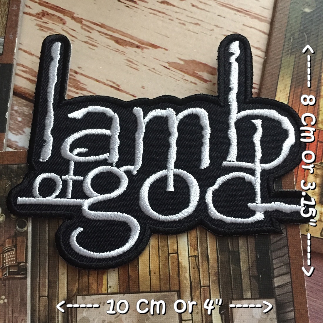 Lamb of God วงดนตรี ร็อค เฮฟวี่เมทัล พังค์ ตัวรีดแบบปัก อาร์มปัก ตัวรีดติดเสื้อ ตัวรีด ติดกระเป๋า ติดหมวก ติดแจ๊คเก็ต Rock Iron on Embroidered Patch