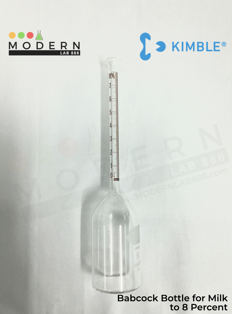 Babcock Bottle for Milk to 8 Percent