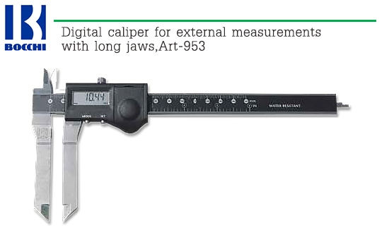 BOCCHI,Digital caliper for external measurements with long jaws,Art-953