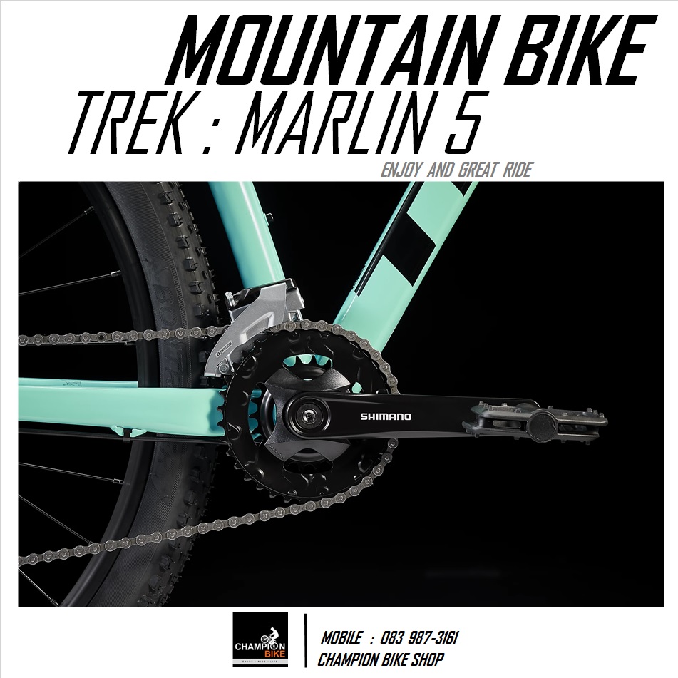 จักรยานเสือภูเขา TREK MARLIN 5 DISC MOUNTAIN BIKE - 2022 สีเขียวนีออน-เขียวมินต์