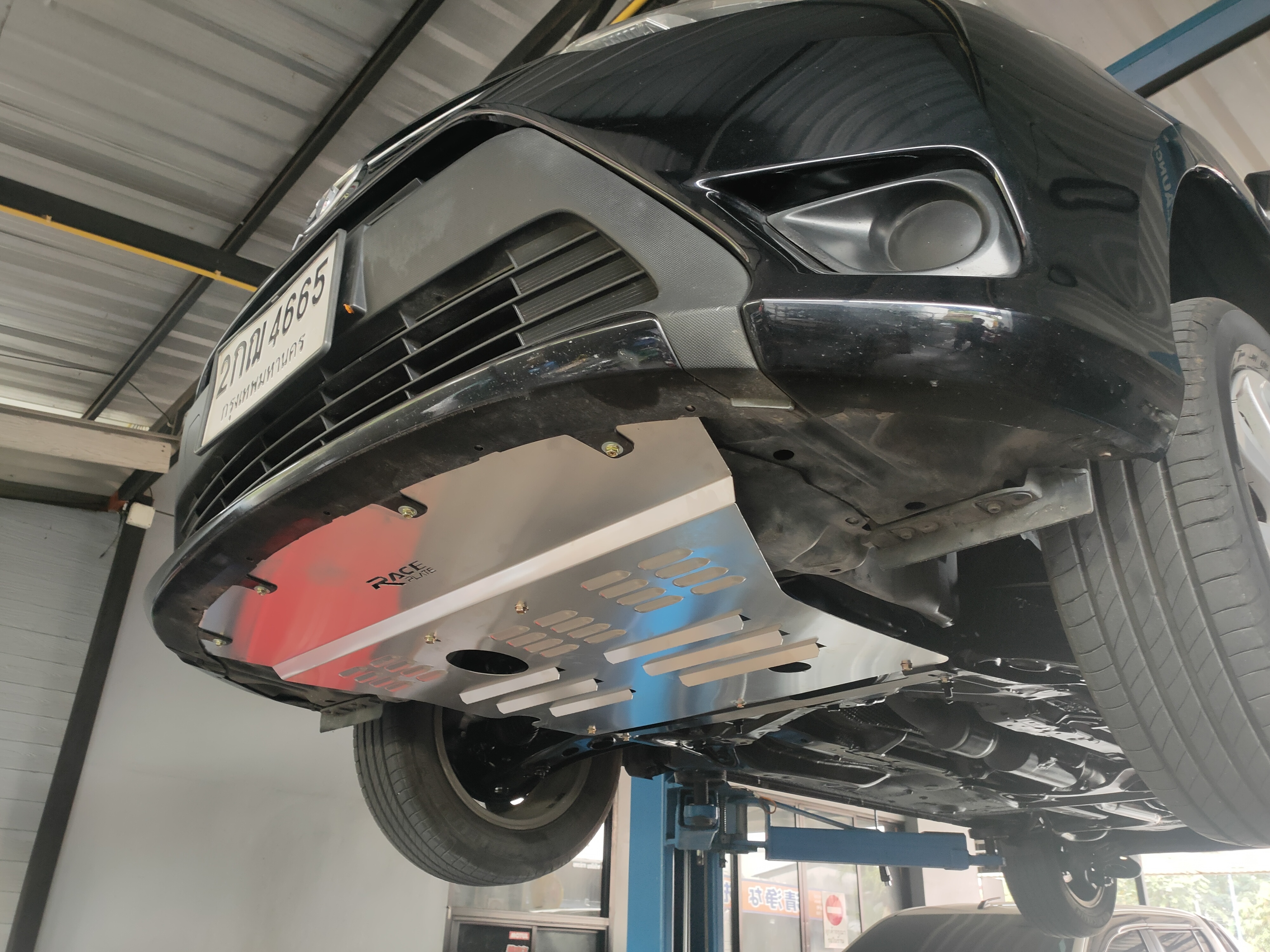 แผ่นปิดใต้ห้องเครื่องอลูมิเนียม Vios 2014, Sienta Raceplate_Undertray