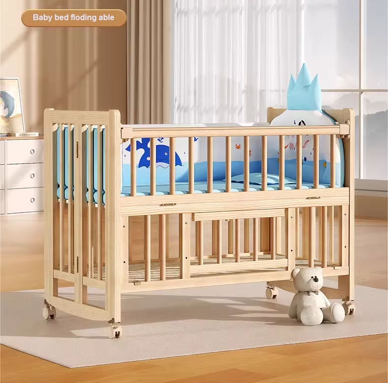 เตียงนอนไม้สำหรับเด็ก พับได้ B10133