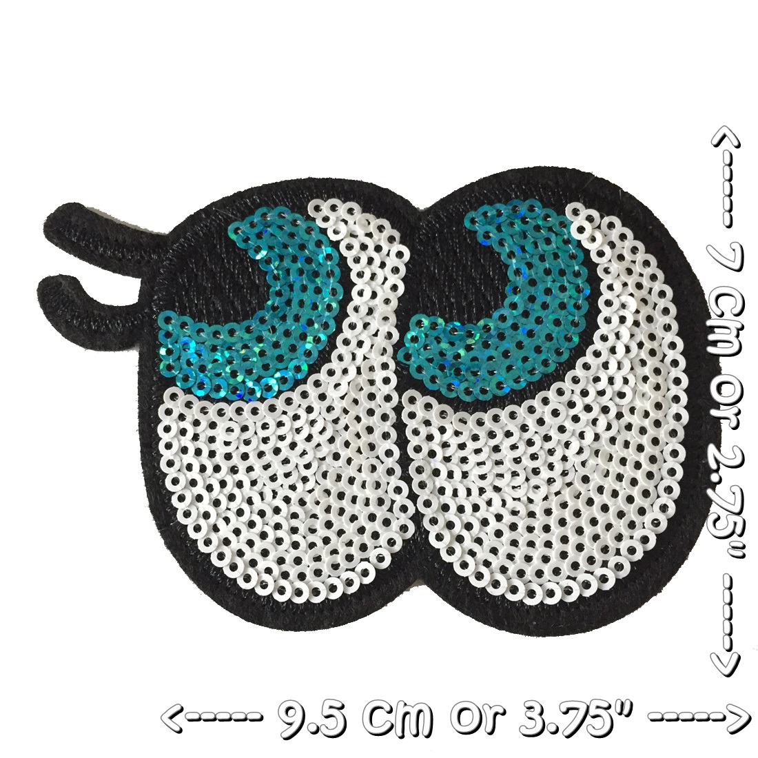 ตาหวาน ตัวรีดเลื่อม ตัวรีดติดเสื้อ อาร์มรีด อาร์มปัก ตกแต่งเสื้อผ้า หมวก กระเป๋า แจ๊คเก็ตยีนส์ Cute Embroidered Iron on Patch