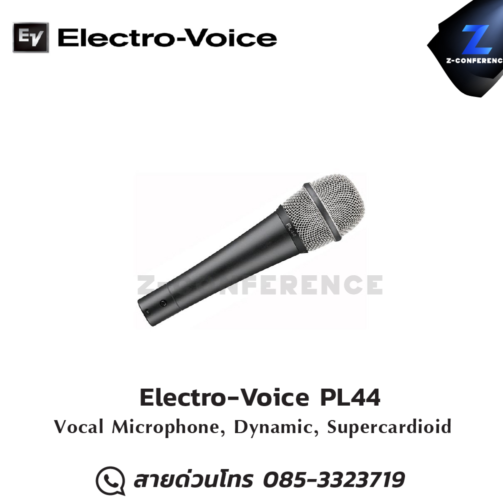 Electro-Voice PL44 Vocal Microphone, Dynamic, Supercardioid ออกใบกำกับภาษีได้ รับประกัน 1 ปี