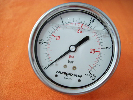 Nuova fima,Pressure Gauge ITALY หน้าปัด 2.5 Center Back,PG2-5CB