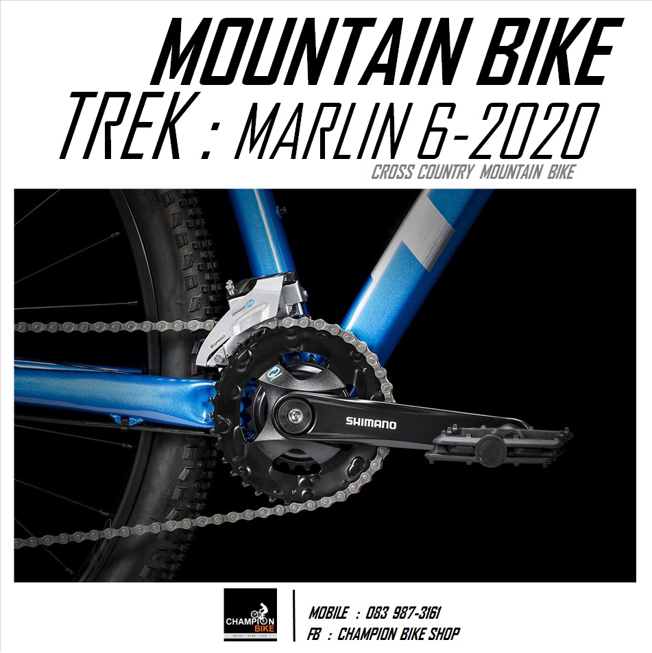 จักรยานเสือภูเขา TREK : MARLIN 6 DISC MOUNTAIN BIKE - 2020 สีน้ำเงิน-เงิน
