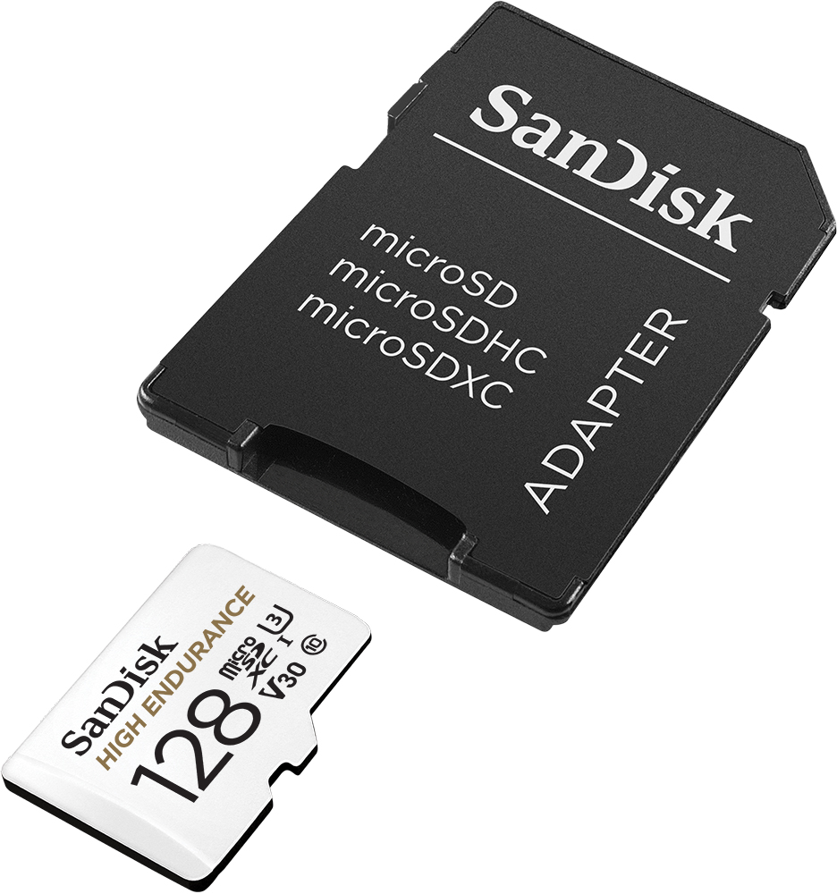 SanDisk High Endurance128GB microSD Card (SDSQQNR_128G_GN6IA) เมมโมรี่ การ์ด แซนดิสก์ กล้องติดรถยนต์ กล้องวงจรปิด ประกัน Synnex 2 ปี