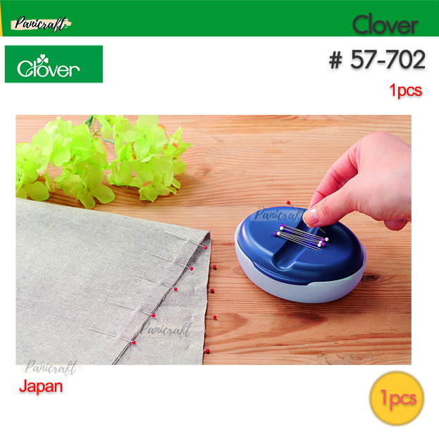 Clover 57-702 หมอนแท่นวางเข็มแม่เหล็ก สีฟ้าน้ำเงิน Japan