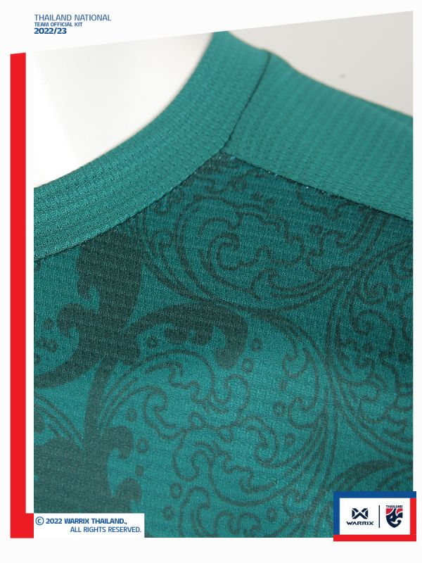 เสื้อเชียร์คอกลม 2022-2023 เสื้อฟุตบอลทีมชาติไทย Thailand National Team Kit (Cheer Version) WA-224FBATH53