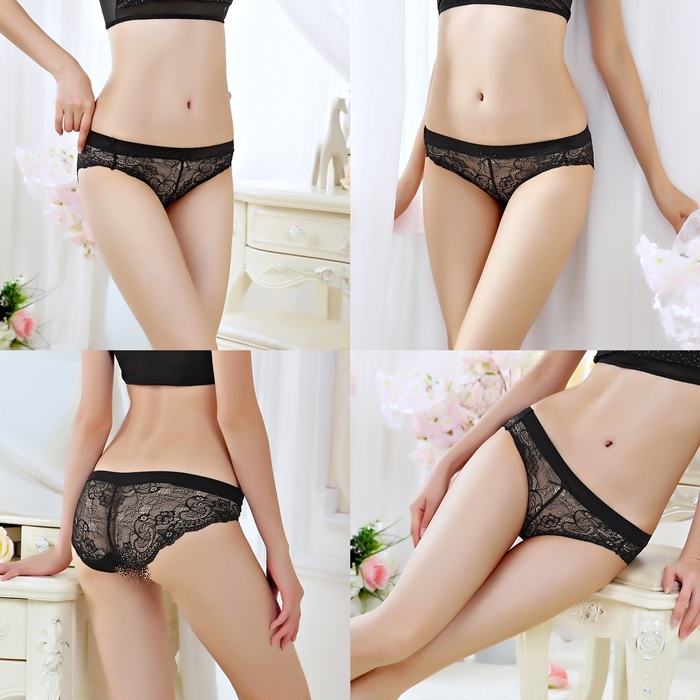 NA030 กางเกงในเซ็กซี่ กางเกงในผ้าลูกไม้มีขอบ เต็มก้น