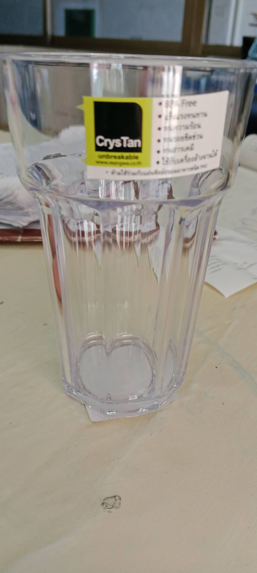 Reangwa แก้วน้ำ 14 ออนซ์ / 400 มล. RW2256 แก้วตกไม่แตกพลาสิตกใส