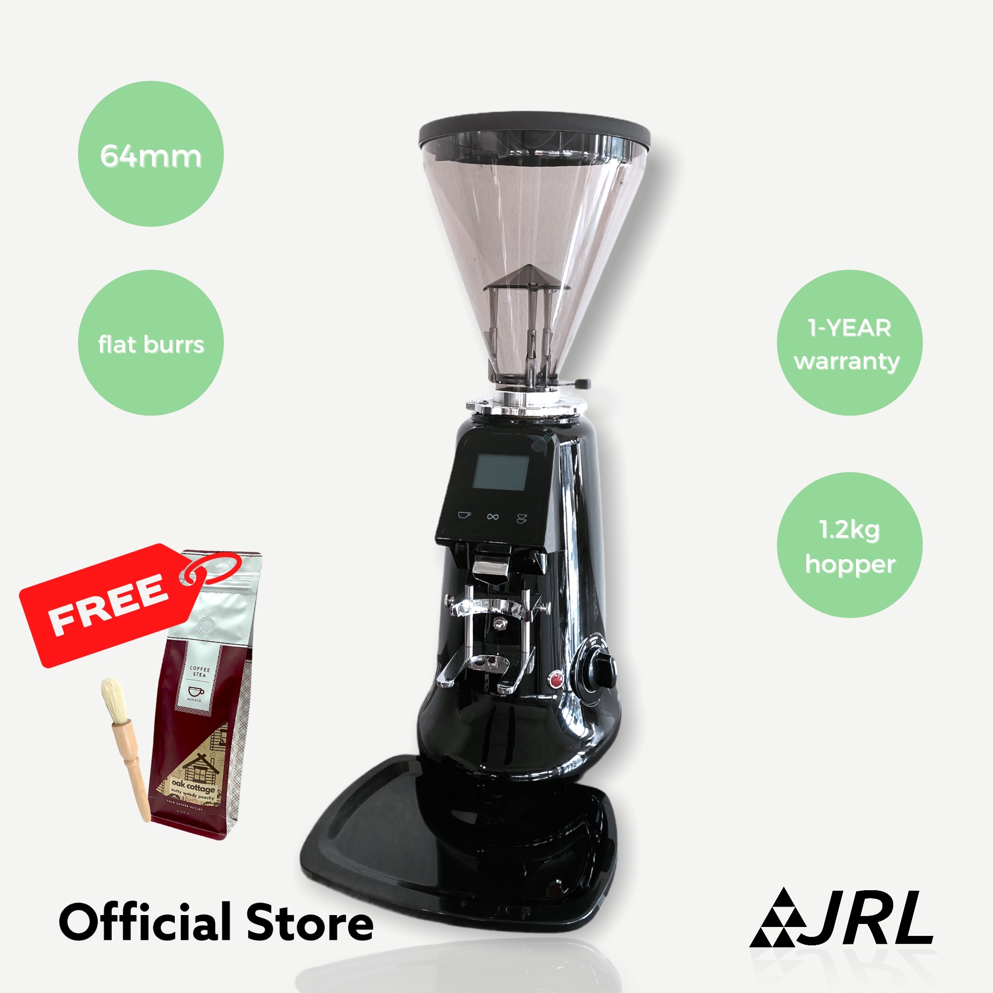 JRL เครื่องบดกาแฟขนาดใหญ่ ระบบดิจิตอล รุ่น JRL-600