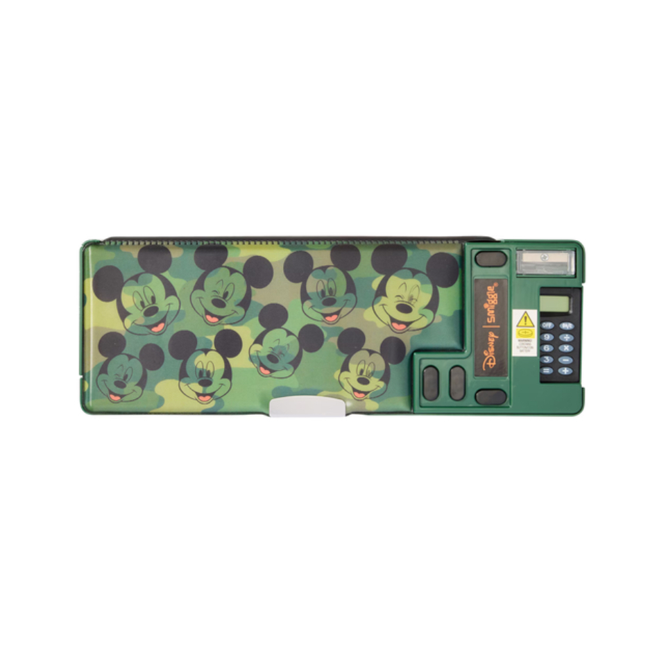 กล่องดินสอ กดปุ่ม Smiggle pop out Pencil Case- มิกกี้ เขียว
