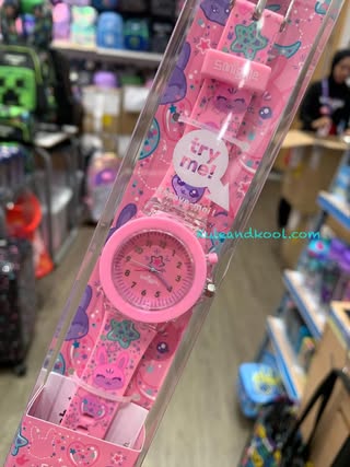 นาฬิกา มีไฟ Smiggle watch light time- ชมพู ยูนิ