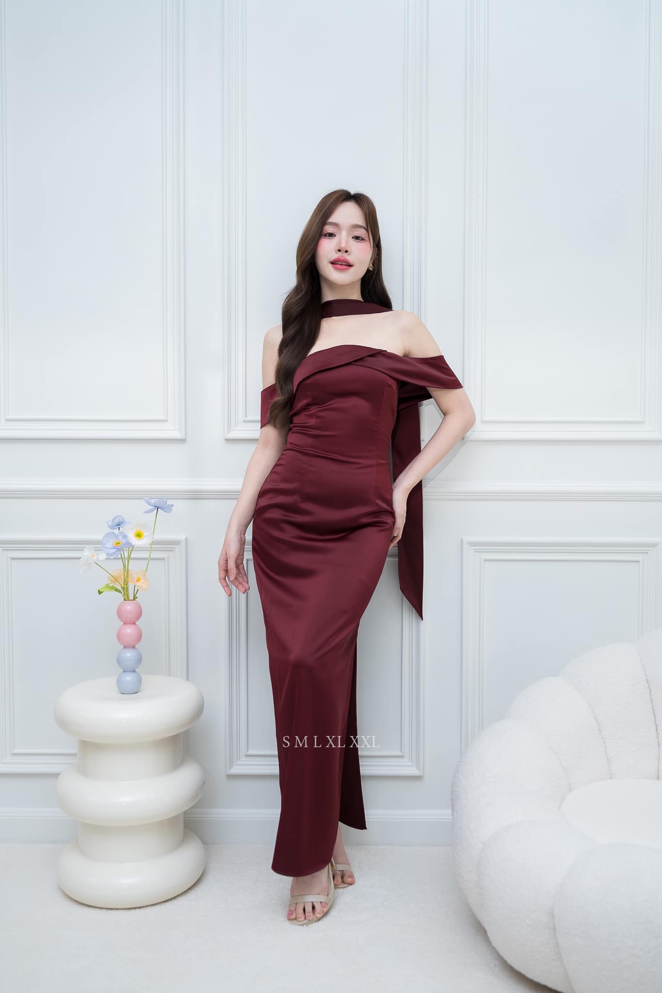 ทีมชุดเพื่อนเจ้าสาวสีแดง ชุดไปงานแต่งงาน ชุดเพื่อนเจ้าสาว งานแต่งงานโทนสีแดง