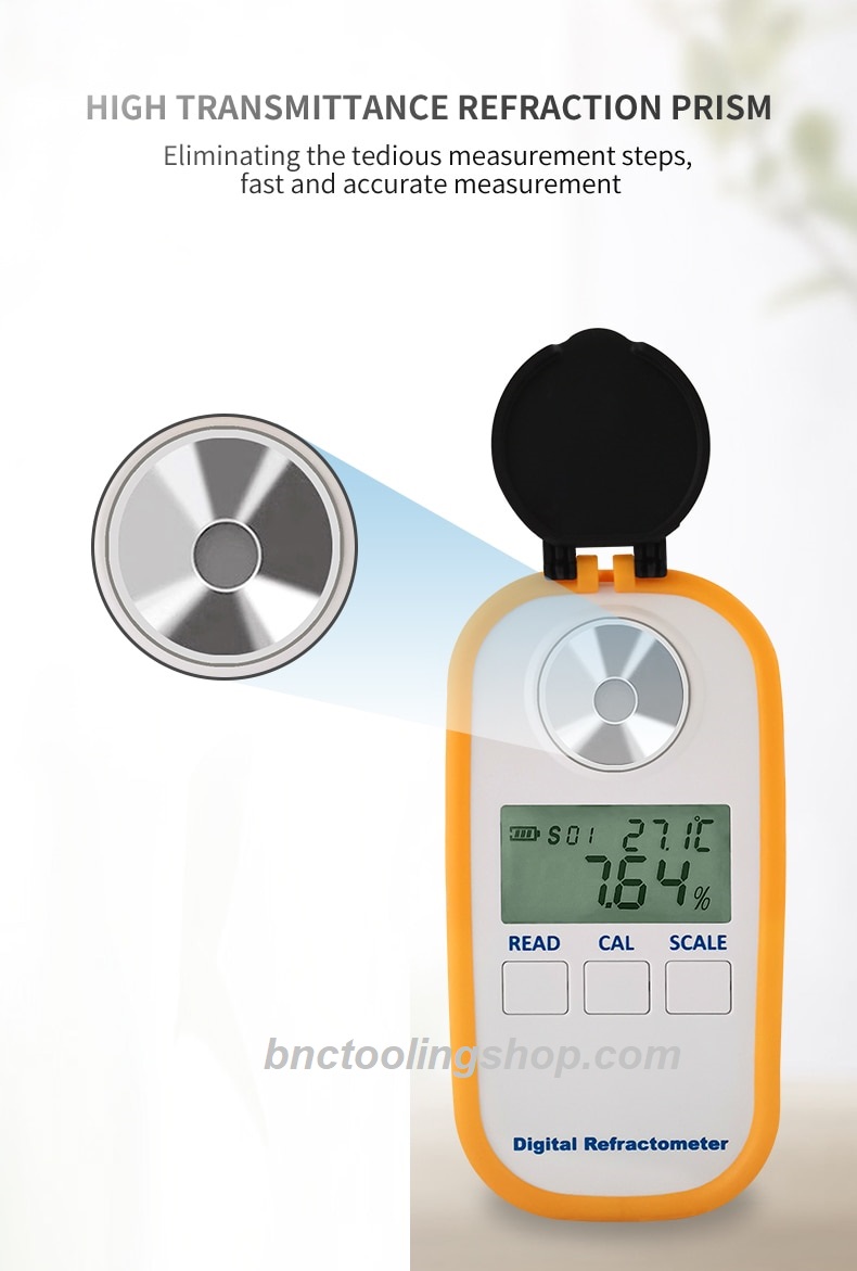 Electronic Car Refractometer Freezing point meter for automobile antifreeze Ethylene glycol Propylene glycol concentration meter.