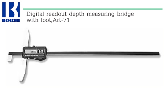 BOCCHI,Digital readout depth measuring bridge with foot,Art-71