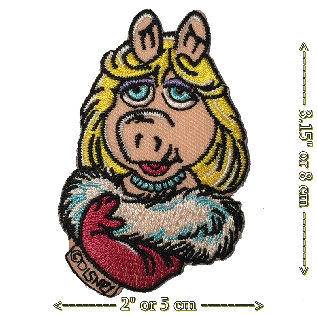 Clearance Lady Pig การ์ตูน ตัวรีดติดเสื้อ อาร์มรีด อาร์มปัก ตกแต่งเสื้อผ้า หมวก กระเป๋า แจ๊คเก็ตยีนส์ Embroidered Iron on Patch