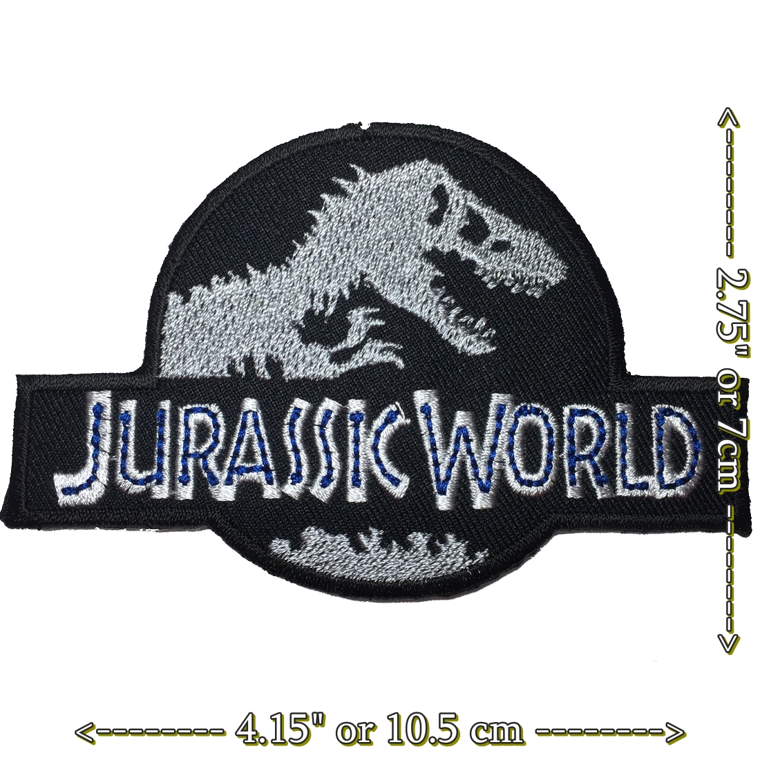 Jurassic World ตัวรีดติดเสื้อ อาร์มรีด อาร์มปัก ตกแต่งเสื้อผ้า หมวก กระเป๋า แจ๊คเก็ตยีนส์ Movie Embroidered Iron on Patch