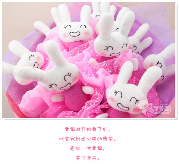 Bunny Bouquet 9 pieces