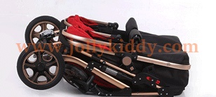 รถเข็นเด็กแฝด ที่นั่งคู่ Premium Red Wine สีแดง CS10170