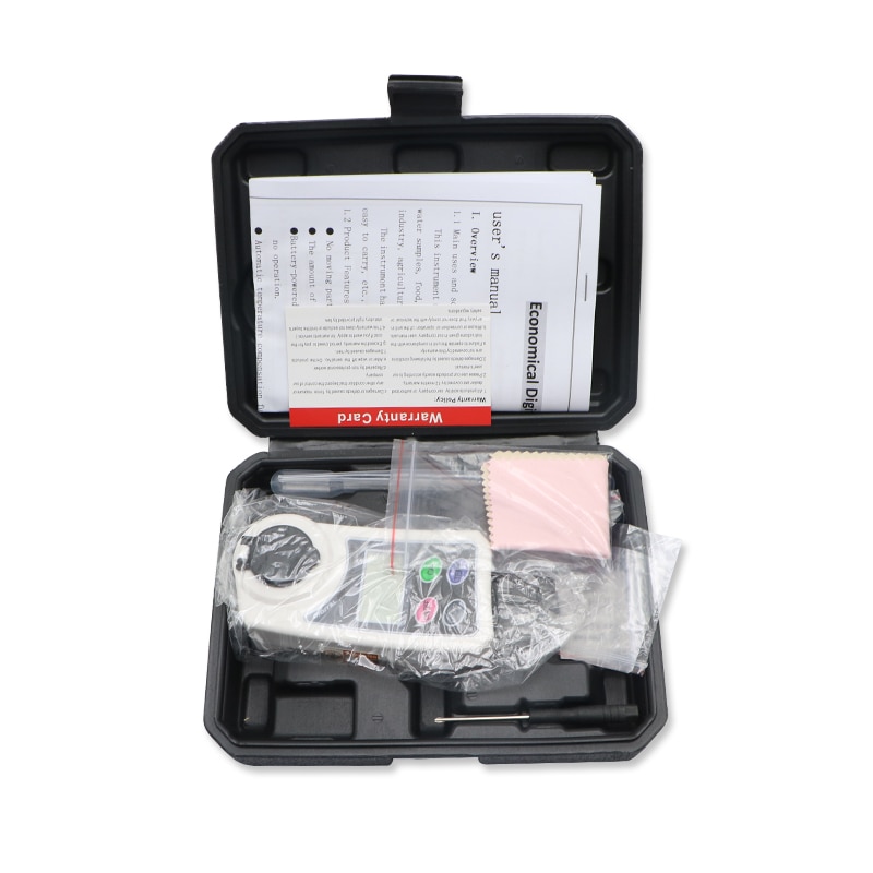 SHAHE Digital Refractometer 0~55% Brix Meter for Fruits, Vegetables, Beverages, Food Processing, Beer, Wine