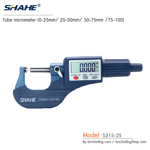 SHAHE,Tube micrometer (0-25mm/25-50mm/50-75mm/75-100),5215-25