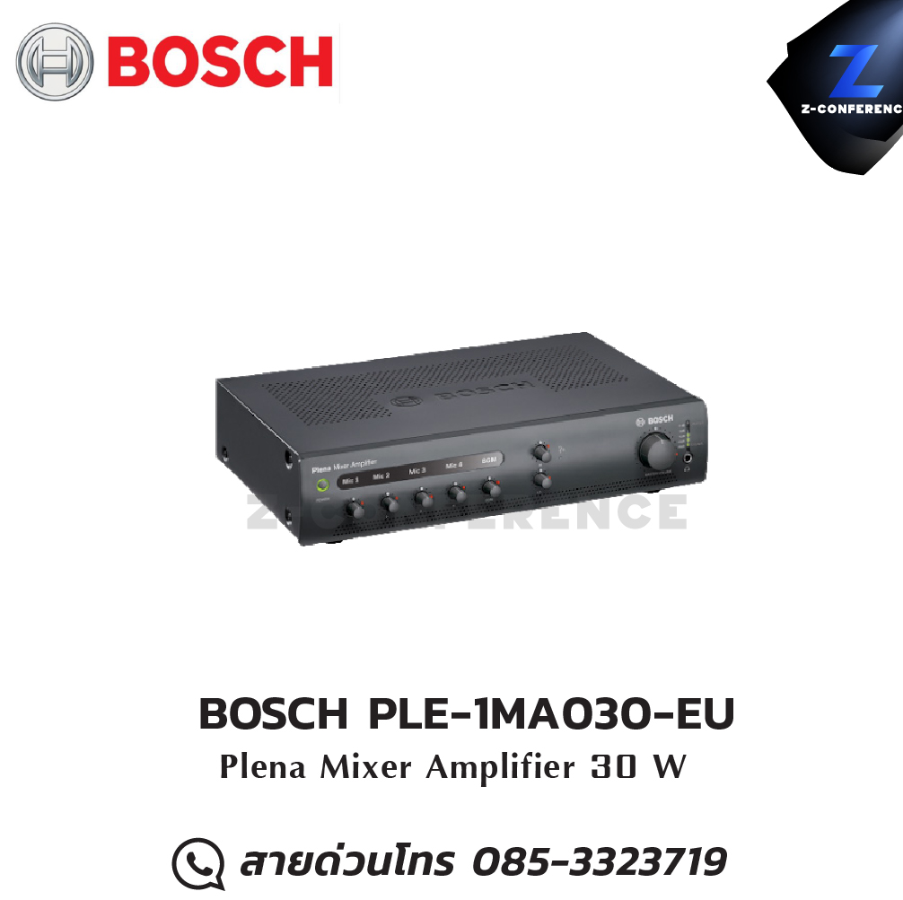 BOSCH PLE-1MA030-EU มิกเซอร์ , mixer , มิกเครื่องเสียง , มิกเซอร์ดิจิตอล , มิ๊กดิจิตอล , แอมป์ , amplifier, power amp, power amplifier