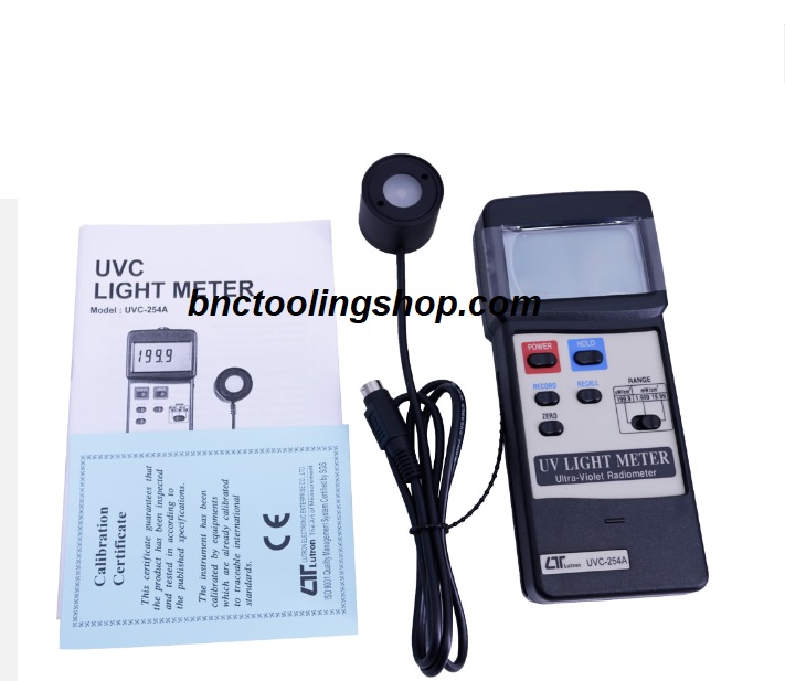 Lutron UVC Light Meter UVC-254A Short Wave 254nm Ultra-violet Irradiance illuminometer Portable Luxmeter Ultra Violet Radiometer