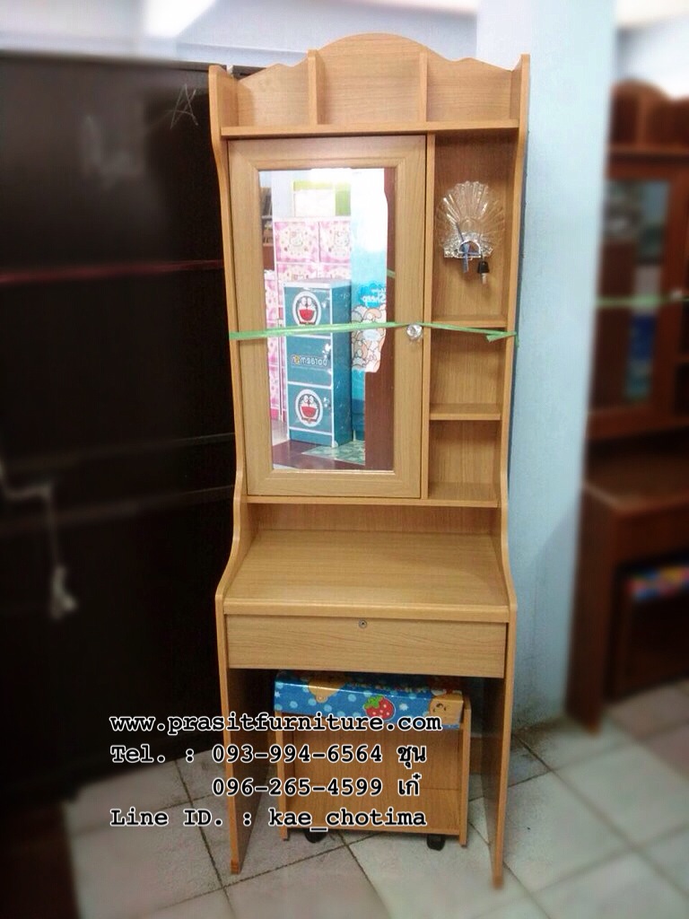 โต๊ะเครื่องแป้งซุ้มกระจกเปิด รุ่น CNR-60