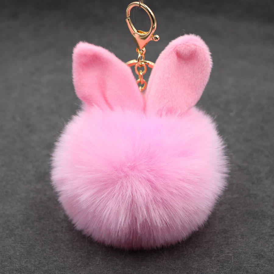พวงกุญแจ ฟูฟู (baby pink)