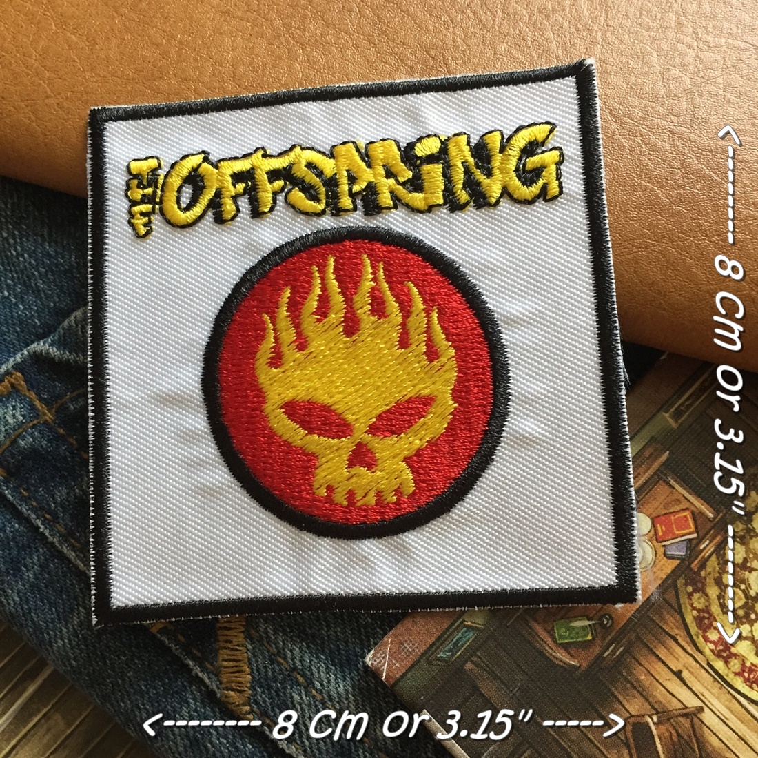 Offspring วงดนตรี ร็อค เฮฟวี่เมทัล พังค์ ตัวรีดแบบปัก อาร์มปัก ตัวรีดติดเสื้อ ตัวรีด ติดกระเป๋า ติดหมวก ติดแจ๊คเก็ต Rock Iron on Embroidered Patch