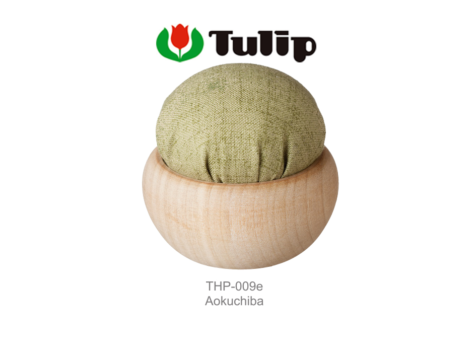 หมอนปักเข็มหมุด Tulip Aokuchiba3 THP009e สีเขียวธรรมชาติ