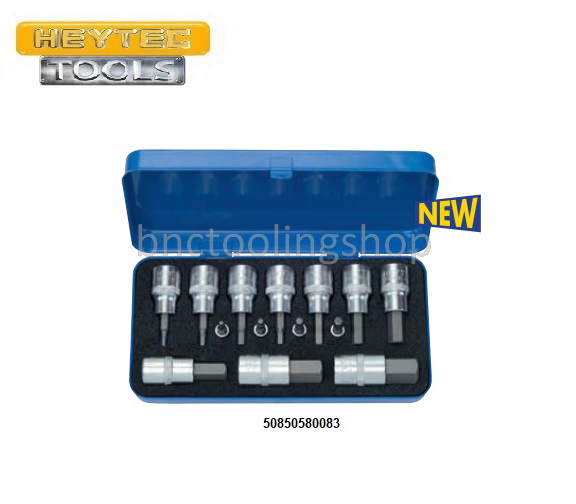 ชุดลูกบ๊อกเดือย 6เหลี่ยม รู 1/2"-1/4" 14ชิ้น,Screwdriver Socket Set 1/2"-1/4" 14pcs,HEYTEC,50850580083