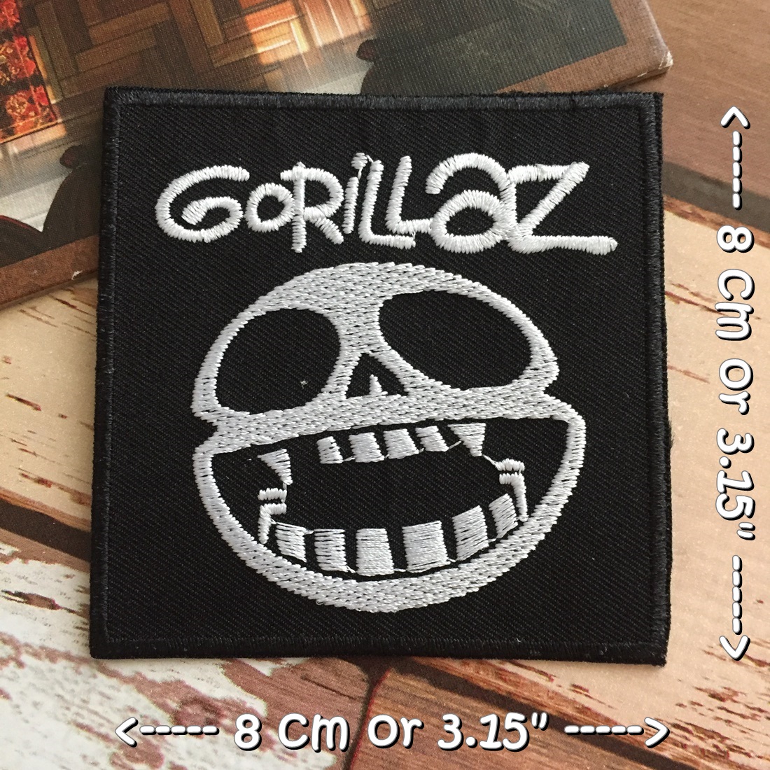 Gorillaz วงดนตรี ร็อค เฮฟวี่เมทัล พังค์ ตัวรีดแบบปัก อาร์มปัก ตัวรีดติดเสื้อ ตัวรีด ติดกระเป๋า ติดหมวก ติดแจ๊คเก็ต Rock Iron on Embroidered Patch