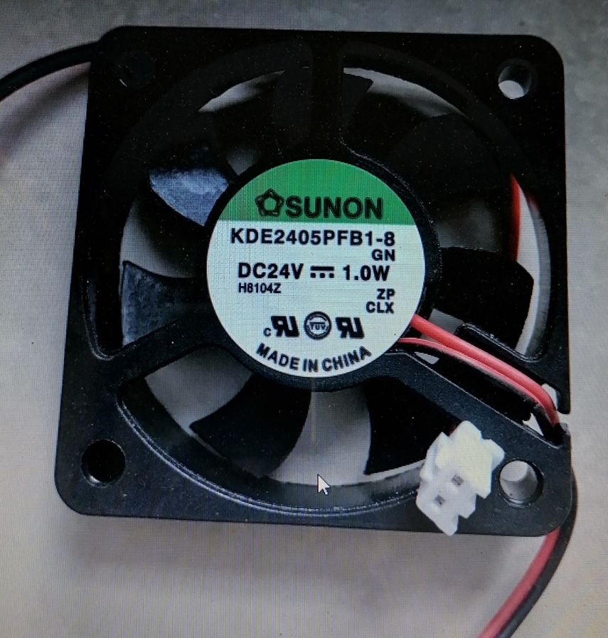 DC 24V Fan KDE2405PFB1-8 1.0W Connector White