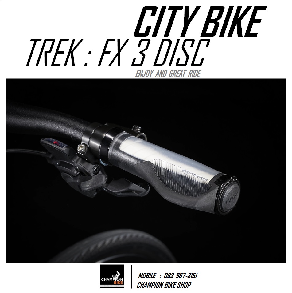 จักรยานซิตี้ไบค์ TREK : FX 3 DISC CITY BIKE - 2022 สีน้ำเงินเฟดดำ