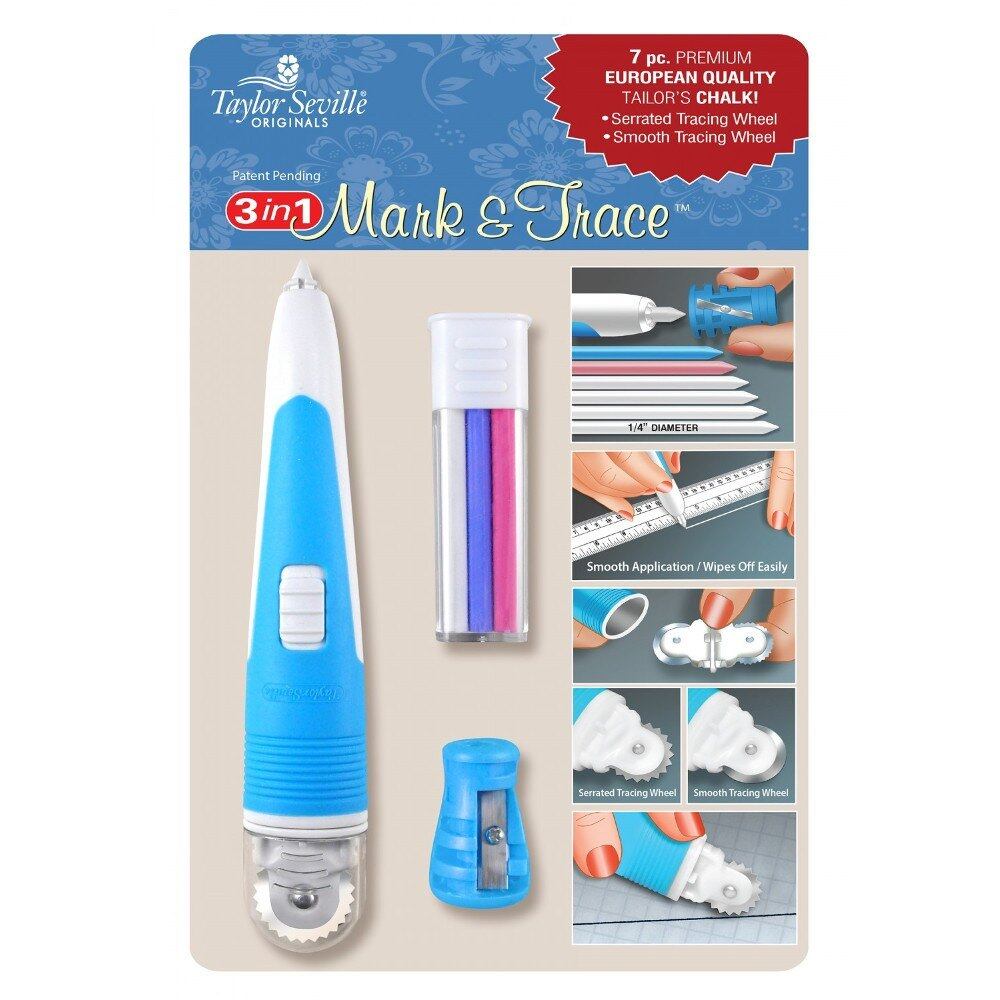 Taylor Seville 3 In 1 Mark & Trace Set ชอล์คเขียนผ้า 3 in 1