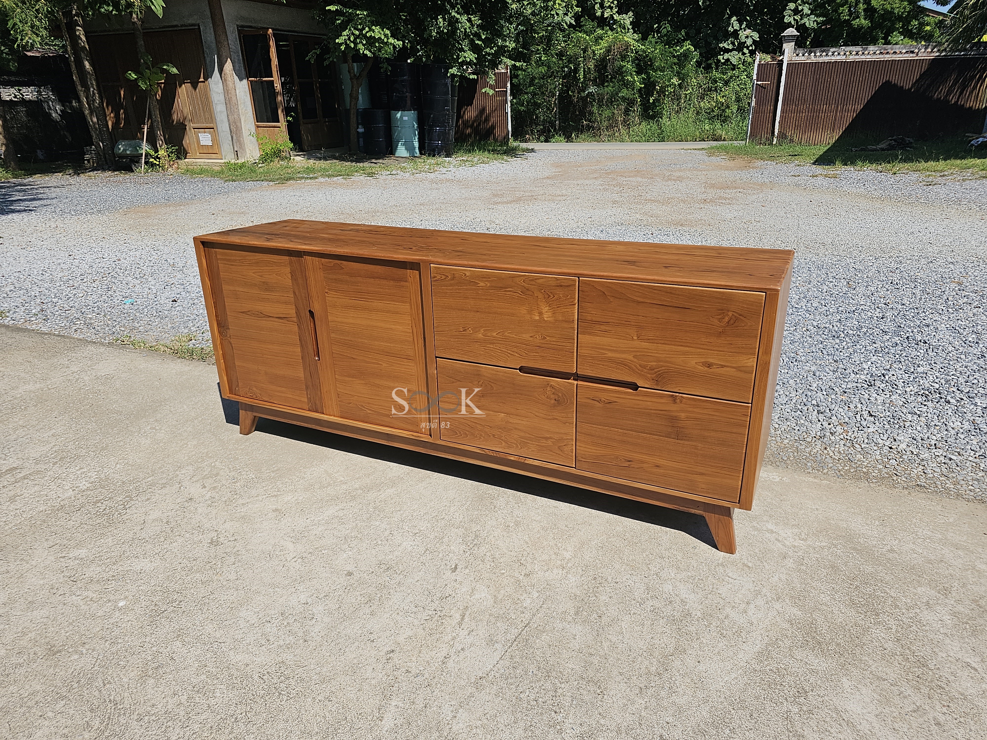 ตู้ไซด์บอร์ดเก็บของวางทีวี