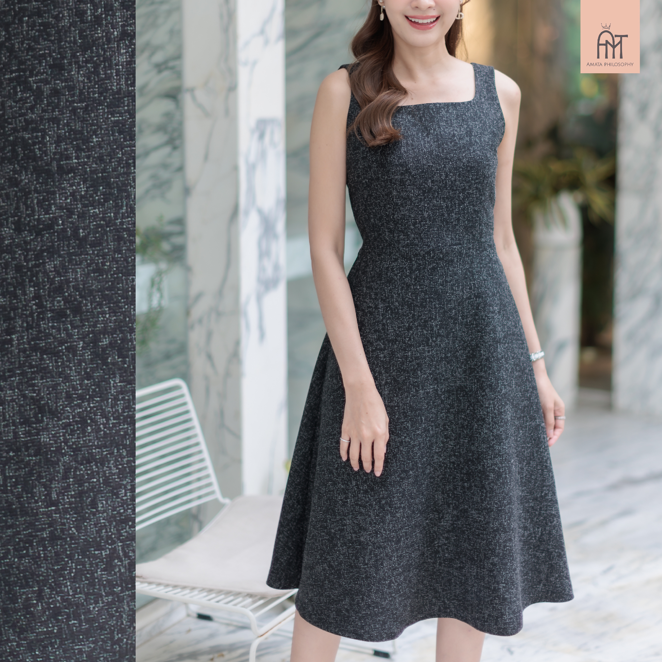 AMATA FLARE LADY- SUGAR JELLY สีดำ