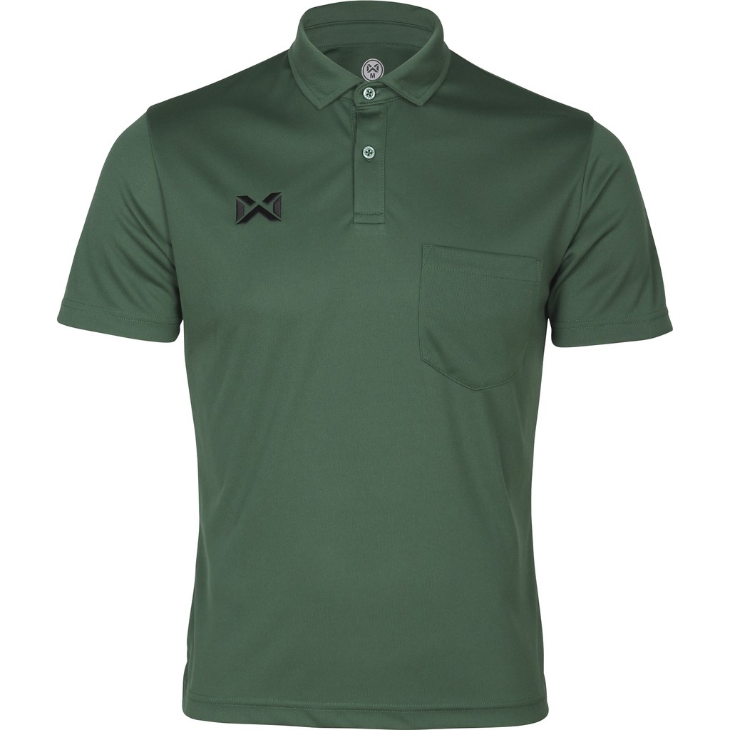 WARRIX เสื้อโปโลแขนสั้นวอริกซ์ รุ่นใหม่ มีกระเป๋าสีล้วน ผ้านุ่มใส่สบาย วาริกซ์ WA-PLA330 สีขาว น้ำเงิน ฟ้า เขียว ม่วง