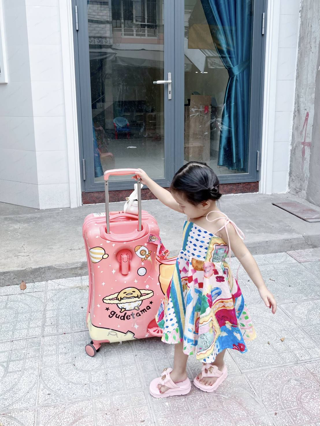 JD13💜พร้อมส่ง💜ชุดเด็กผู้หญิง/เดรส 1 ชิ้น size 5 น้ำหนัก 16 ถึง 18 kg