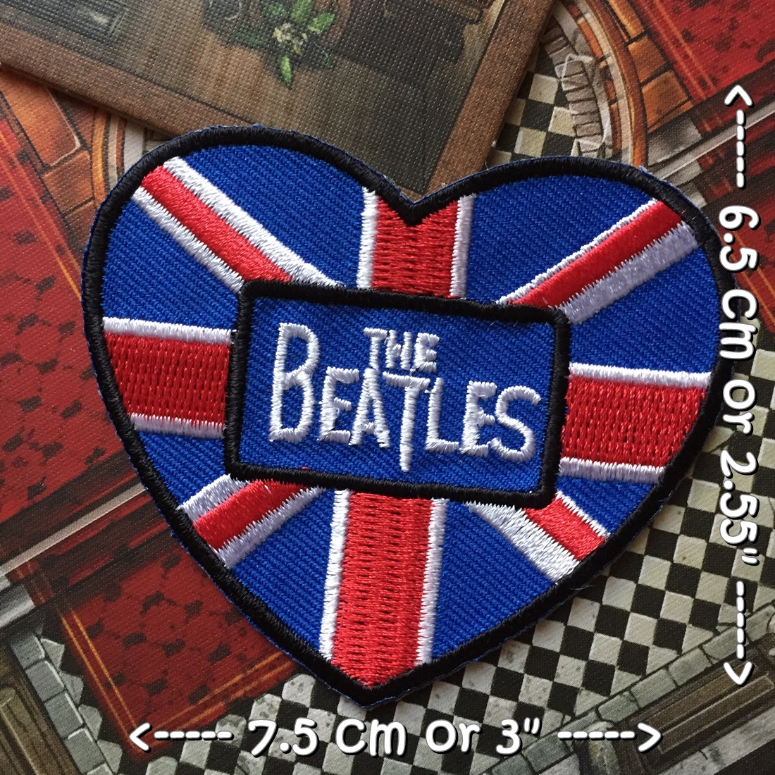 The Beatles วงดนตรี ร็อค เฮฟวี่เมทัล พังค์ ตัวรีดแบบปัก อาร์มปัก ตัวรีดติดเสื้อ ตัวรีด ติดกระเป๋า ติดหมวก ติดแจ๊คเก็ต Rock Iron on Embroidered Patch