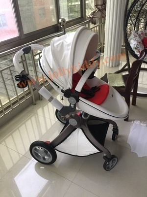 รถเข็นเด็ก Premium design Ovule basket เเบบ High landscape สีขาว ฺ/ สีน้ำตาล