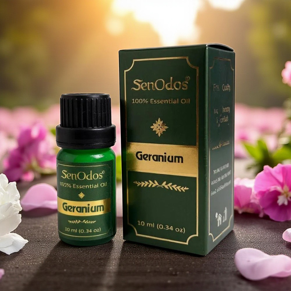 SenOdos น้ำมันหอมระเหยแท้ กลิ่นเจอเรเนี่ยม Geranium Essential Oil 10ml