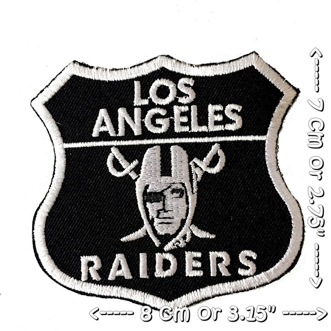 โลโก้ LA Raiders Football ตัวรีดติดเสื้อ อาร์มรีด อาร์มปัก ตกแต่งเสื้อผ้า หมวก กระเป๋า แจ๊คเก็ตยีนส์ Quote Embroidered Iron on Patch