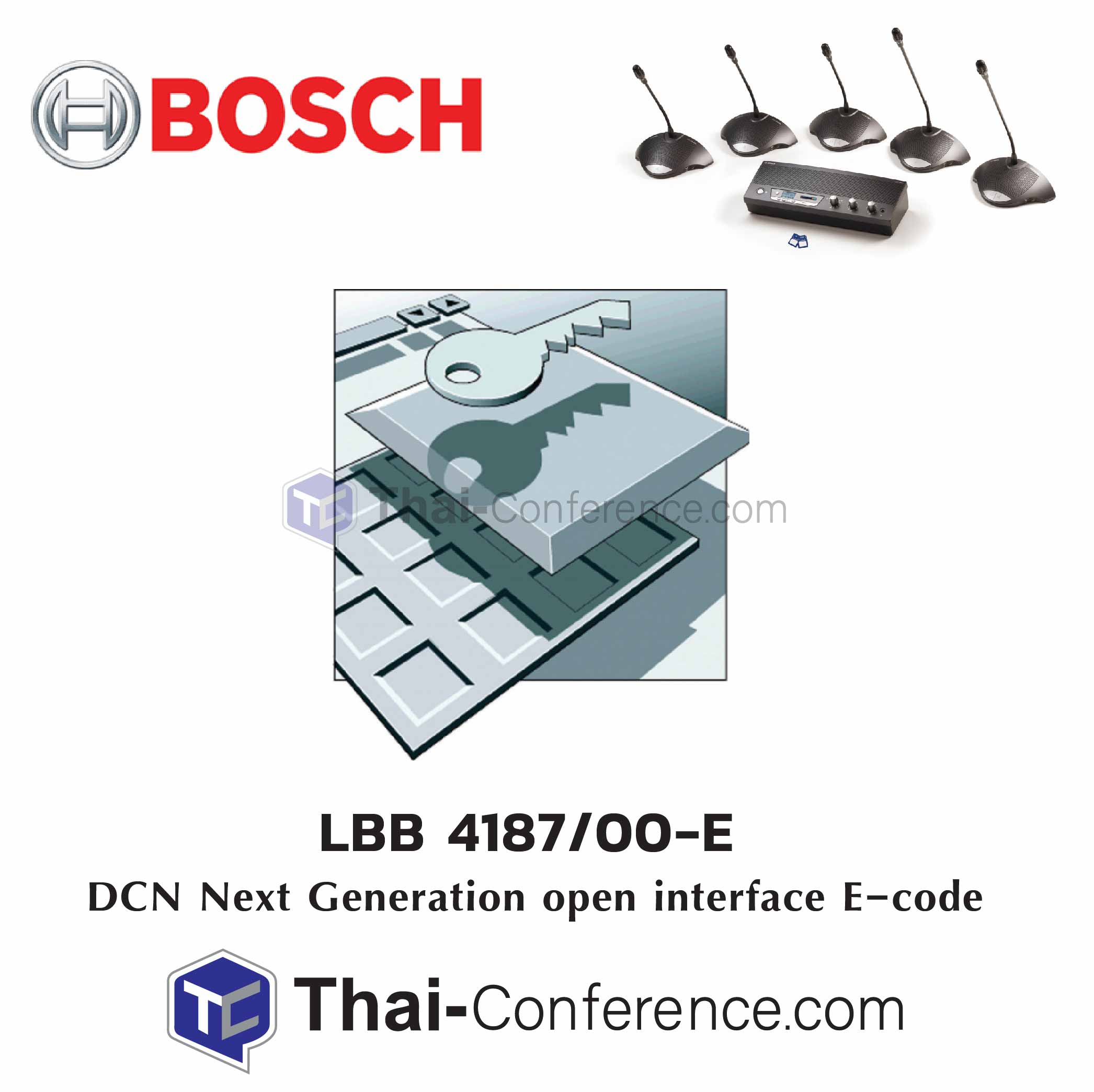 BOSCH LBB4187/00-E Open Interface ไมค์ประชุม ชุดประชุม ไมค์ห้องประชุม ไมค์ conference